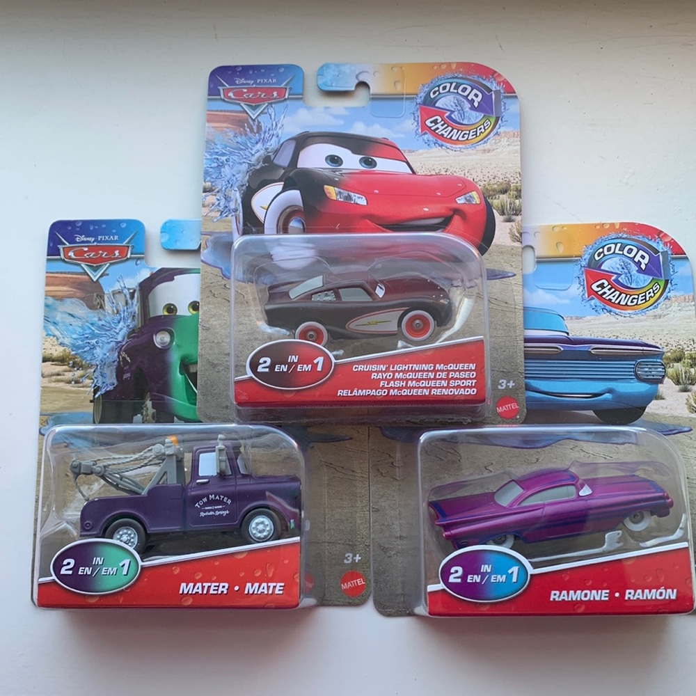 Disney Pixar Cars color changing 2 in 1
